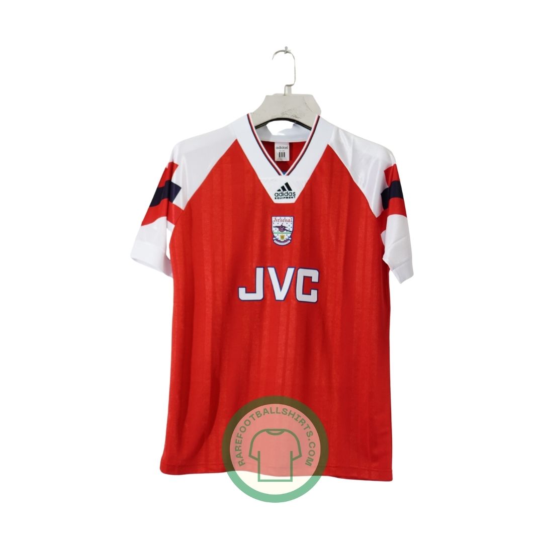 Rare MINT - Arsenal FC Home Shirt 1992 - 94 - Adidas - 38 - 40