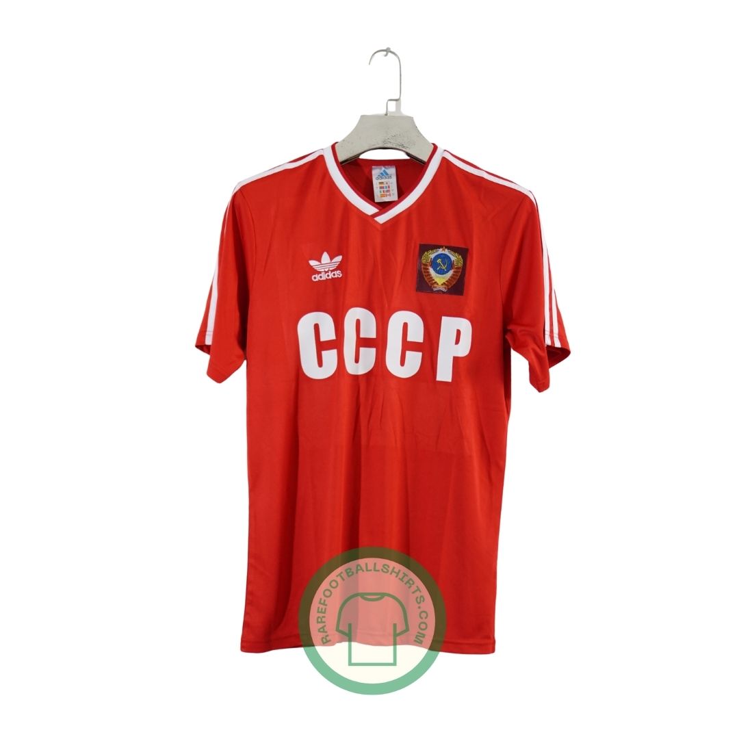 USSR SOVIET UNION 1986 FOOTBALL SHIRT JERSEY ADIDAS ORIGINALS SIZE S ADULT